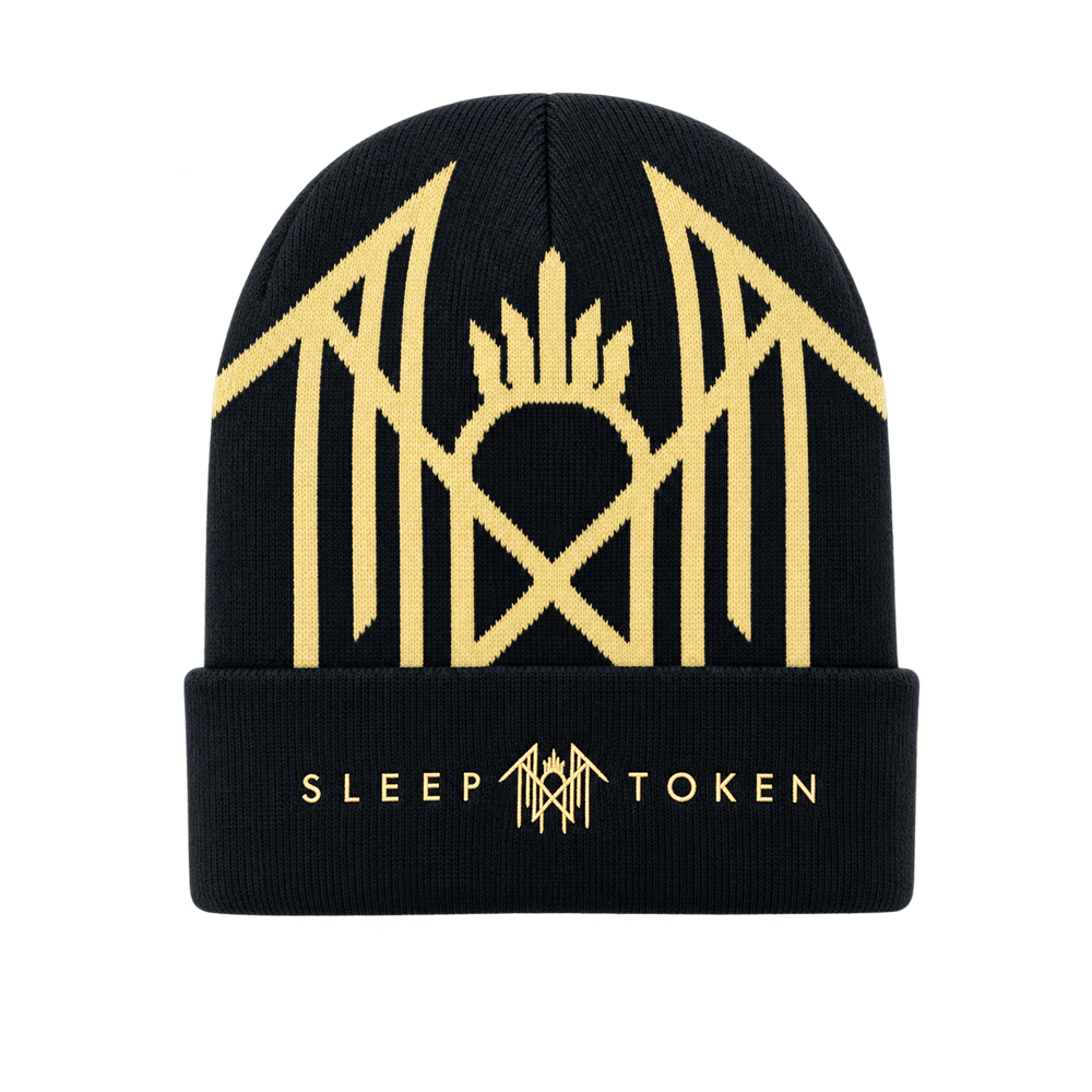 Gold Logo Woven Beanie