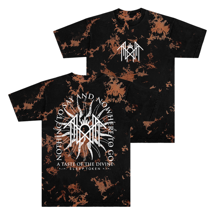 Arched Bleach Tie-Dye Tee