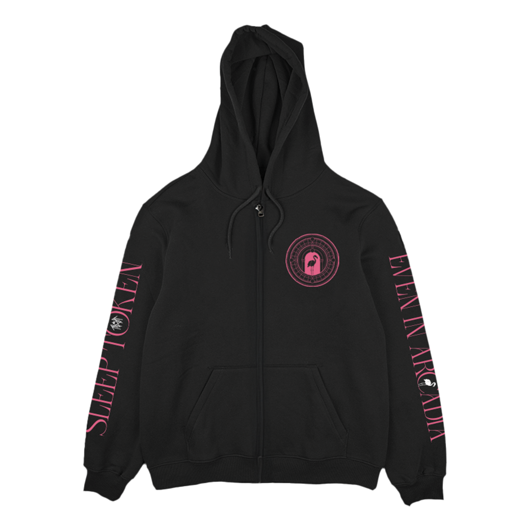 EIA Pop Up Flamingo Zip Up Hoodie