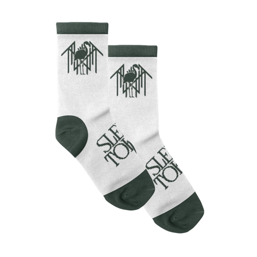Pine Flamingo Socks